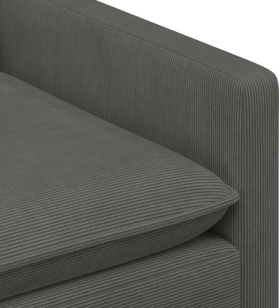 VidaXL Kanapé Szett 2 pcs Sötétszürke Szövet