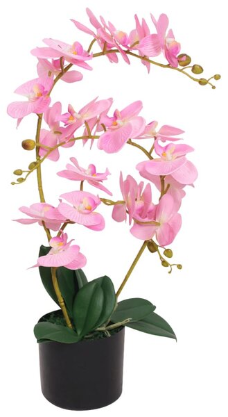 Műorchidea virágcseréppel 65 cm rózsaszín