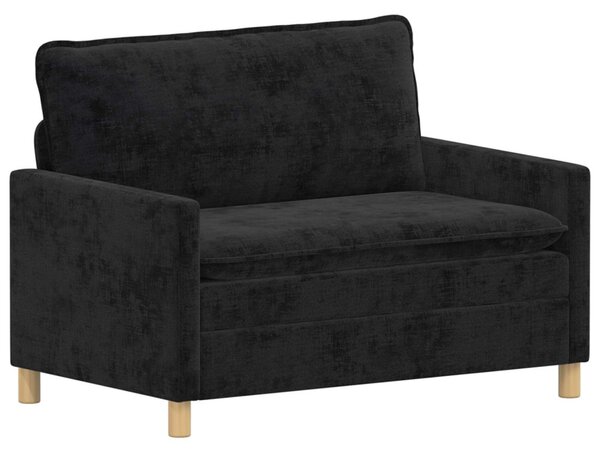 VidaXL Kanapé Szett 2 pcs Fekete Poliészter