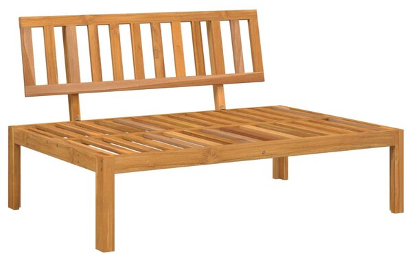 Kanapé Szett párnával Antracit 120 x 92 x 69 cm Tömör Akácfa