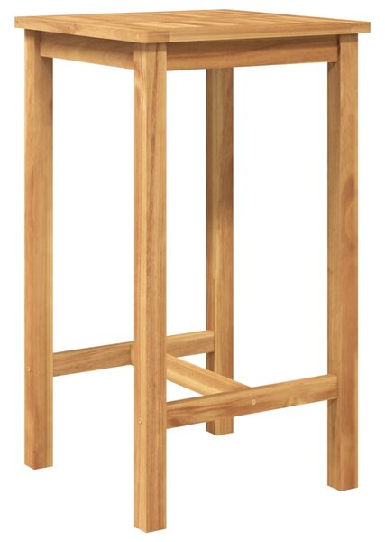 Kültéri Bár Szett 3 pcs Kezeletlen Tömör Teakfa