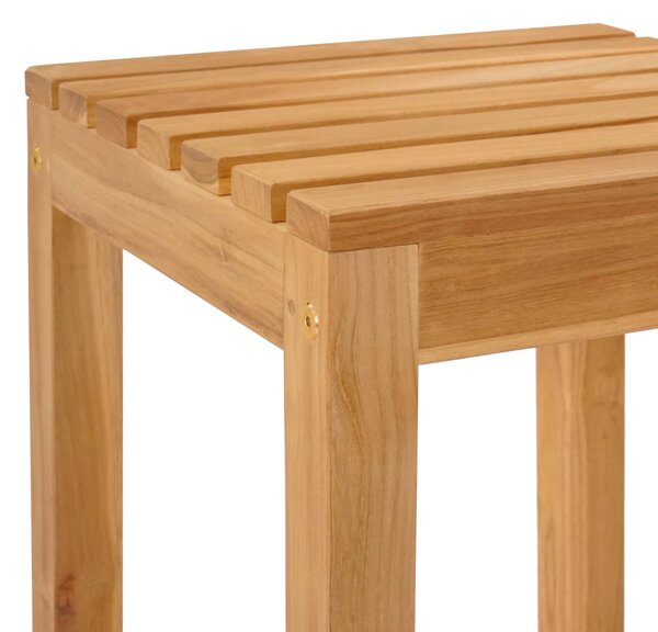 Kültéri Bár Szett 5 pcs Kezeletlen Tömör Teakfa
