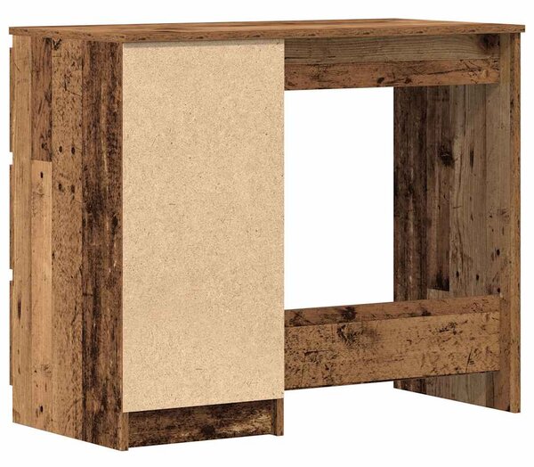 Antik fa szerelt fa íróasztal 90x45x76 cm