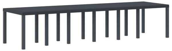 Kert étkező szett 15 db Antracit Polt rattan