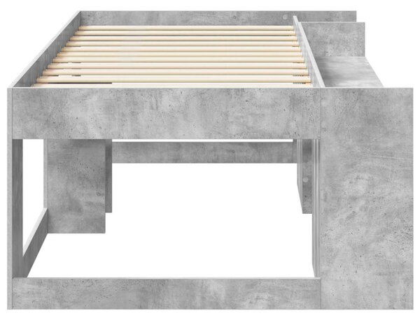 Gyerekágy keret tárolóval Betonszürke 98.5 x 200 cm Szerelt Fa