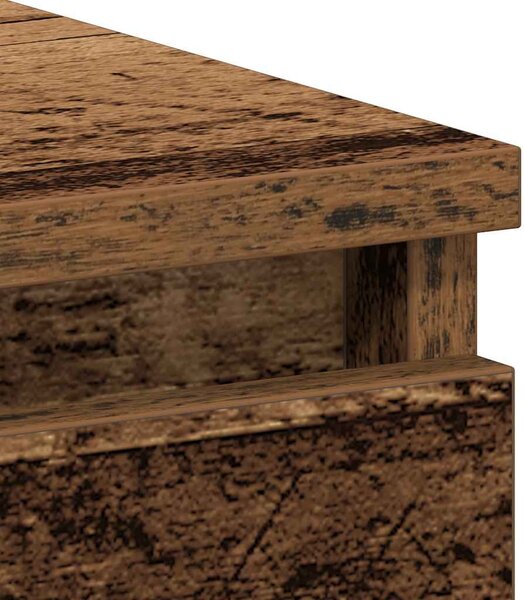 Antik fa szerelt fa íróasztal 90x45x76 cm