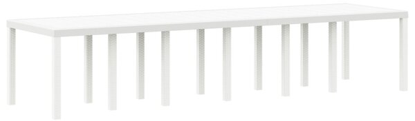 Kert étkező szett 13 pcs Fehér Polt rattan