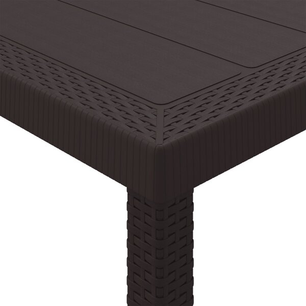 Kert étkező szett 13 pcs Barna Polt rattan
