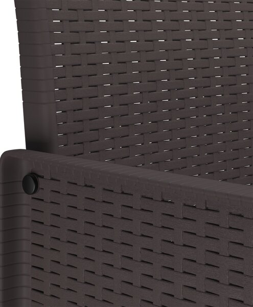 Kert étkező szett 13 pcs Barna Polt rattan