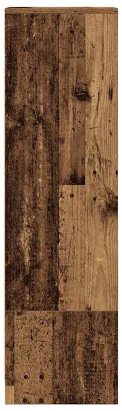 Antik fa színű szerelt fa magasszekrény 29,5x34x119,5 cm