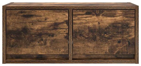 Füstös tölgy színű szerelt fa TV-szekrény 60x31x25,5 cm