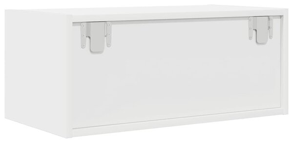 2 db fehér szerelt fa TV-szekrény 60x31x25,5 cm