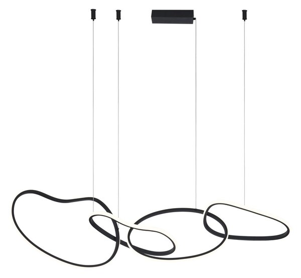 Italux modern függeszték fonte fekete itxpnd-22412-s4-bk