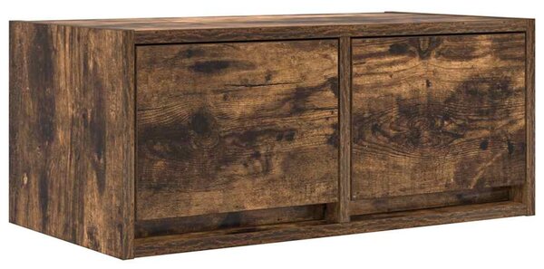 Füstös tölgy színű szerelt fa TV-szekrény 60x31x25,5 cm