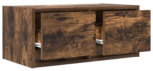 Füstös tölgy színű szerelt fa TV-szekrény 60x31x25,5 cm