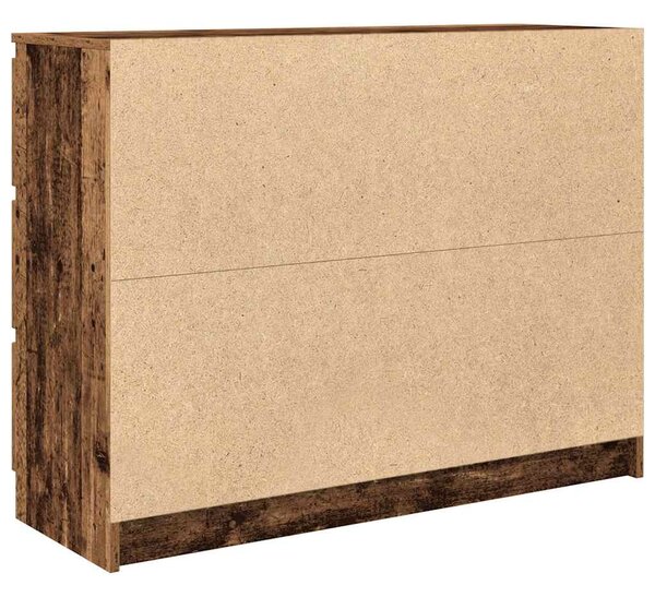 Antik fa szerelt fa tálalószekrény 100x35x76 cm