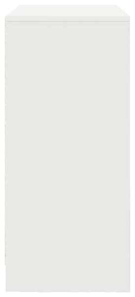 Fehér szerelt fa tálalószekrény fiókos 80x34x76 cm
