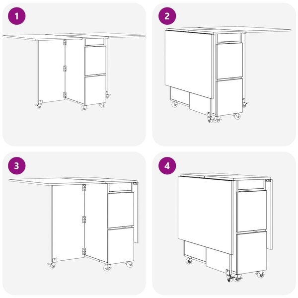 Étkezőasztal 2 pcs 140 x 80 x 77 cm Szerelt Fa Antik Fa