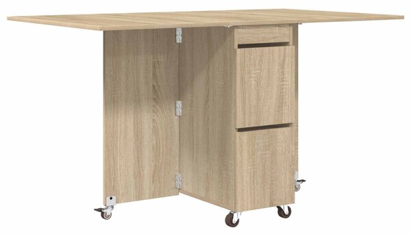 Étkezőasztal 2 pcs 140 x 80 x 77 cm Szerelt Fa Sonoma Tölgy