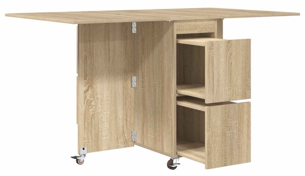 Étkezőasztal 2 pcs 140 x 80 x 77 cm Szerelt Fa Sonoma Tölgy