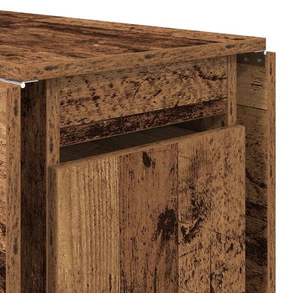 Étkezőasztal 2 pcs 140 x 80 x 77 cm Szerelt Fa Antik Fa
