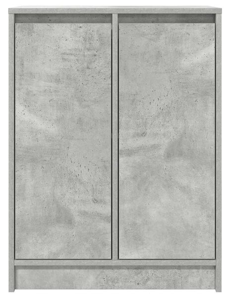 Betonszürke szerelt fa tálalószekrény 57x34x76 cm