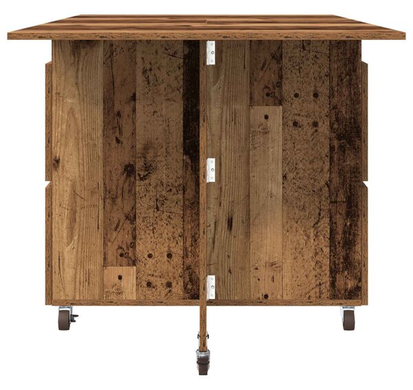 Étkezőasztal 2 pcs 140 x 80 x 77 cm Szerelt Fa Antik Fa