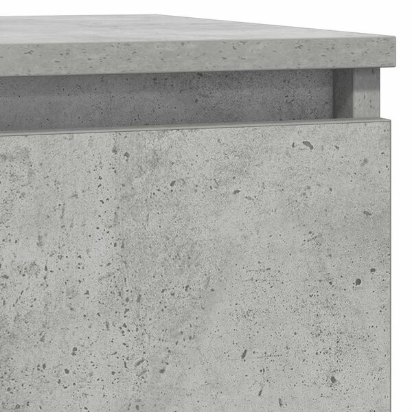 Betonszürke szerelt fa tálalószekrény 57x34x76 cm