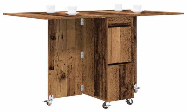 Étkezőasztal 2 pcs 140 x 80 x 77 cm Szerelt Fa Antik Fa