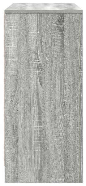Szürke sonoma szerelt fa tálalószekrény fiókos 80x34x76 cm