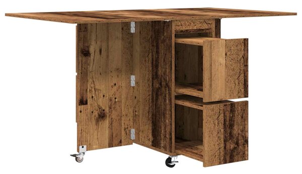 Étkezőasztal 2 pcs 140 x 80 x 77 cm Szerelt Fa Antik Fa