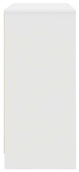 Fehér szerelt fa tálalószekrény 85x34x76 cm