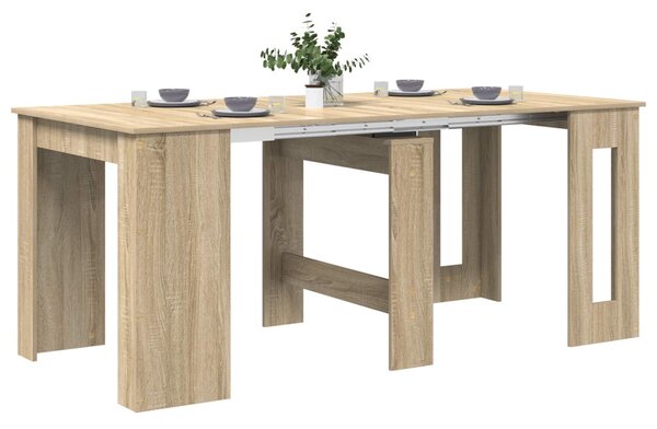 Étkezőasztal 180 x 85 x 75 cm Szerelt Fa Sonoma Tölgy
