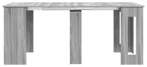Étkezőasztal 180 x 85 x 75 cm Szerelt Fa Szürke Sonoma