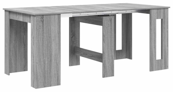 Étkezőasztal 180 x 85 x 75 cm Szerelt Fa Szürke Sonoma