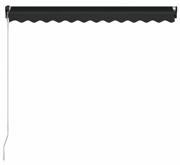 Antracitszürke kézzel kihúzható LED-es napellenző 300 x 250 cm