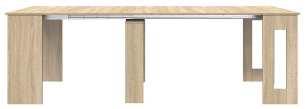 Étkezőasztal 240 x 85 x 75 cm Szerelt Fa Sonoma Tölgy