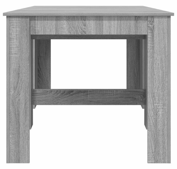 Étkezőasztal 180 x 85 x 75 cm Szerelt Fa Szürke Sonoma