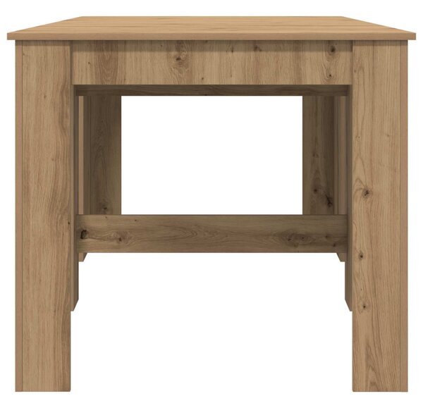 Étkezőasztal 180 x 85 x 75 cm Szerelt Fa Kézműves Tölgy