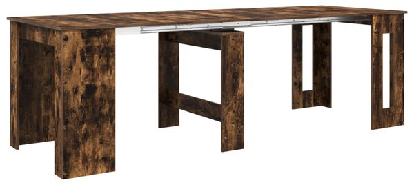 Étkezőasztal 240 x 85 x 75 cm Szerelt Fa Füstös Tölgy
