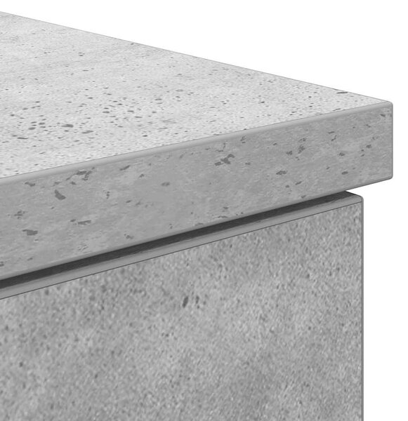 Betonszürke forgácslap íróasztal 86x49x76 cm
