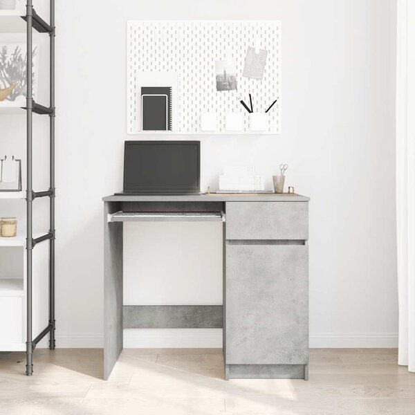Betonszürke forgácslap íróasztal 86x49x76 cm
