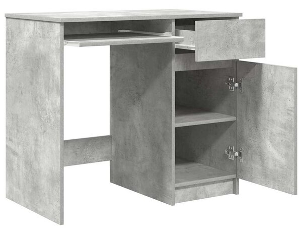 Betonszürke forgácslap íróasztal 86x49x76 cm