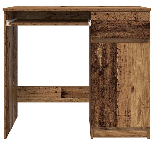 Antik fa szerelt fa íróasztal 86x49x76 cm