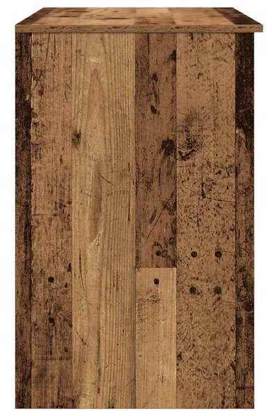 Antik fa szerelt fa íróasztal 86x49x76 cm