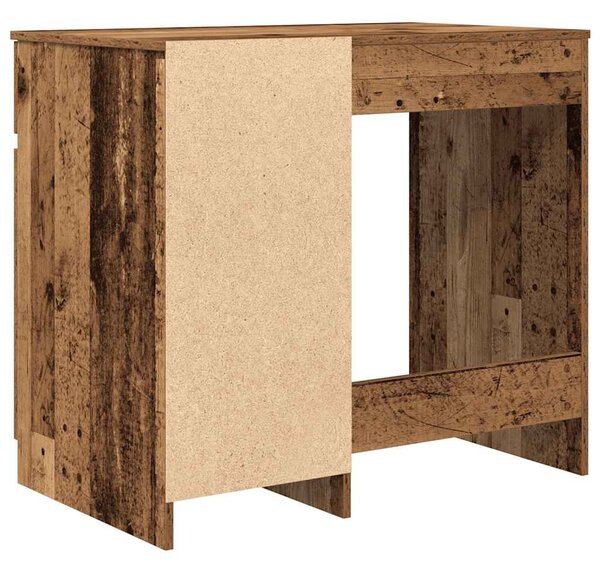 Antik fa szerelt fa íróasztal 86x49x76 cm