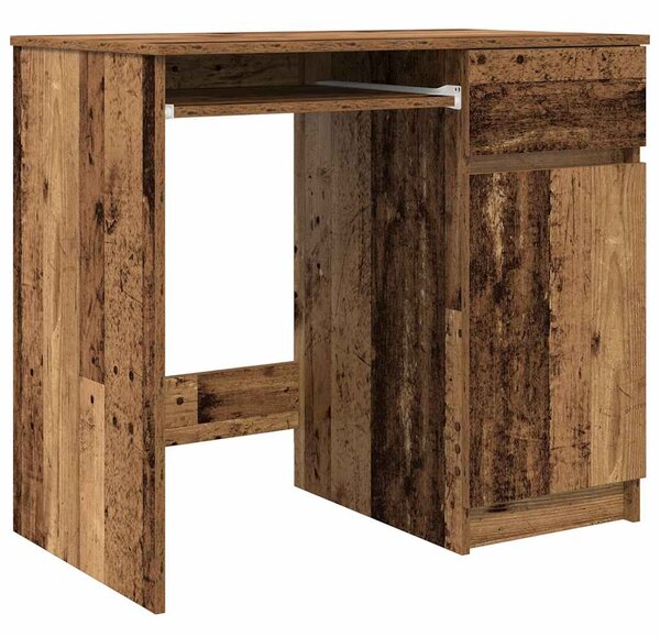 Antik fa szerelt fa íróasztal 86x49x76 cm