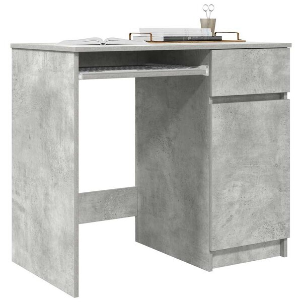 Betonszürke forgácslap íróasztal 86x49x76 cm