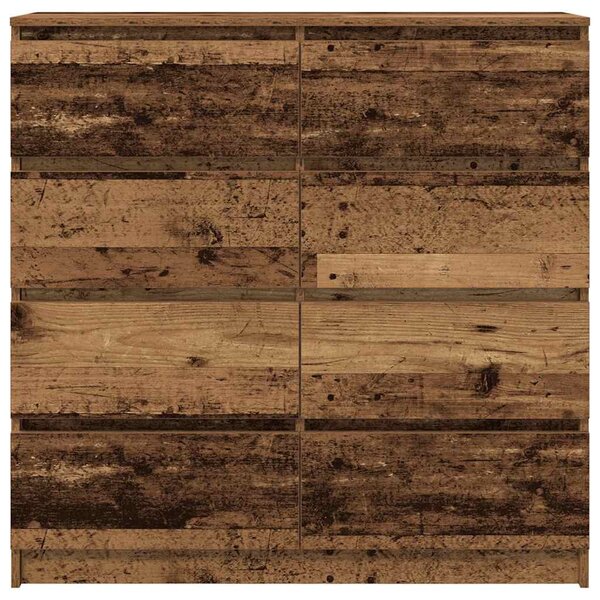 Antik fa színű szerelt fa tálalószekrény 100x35x99 cm
