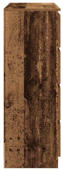 Antik fa színű szerelt fa tálalószekrény 100x35x99 cm